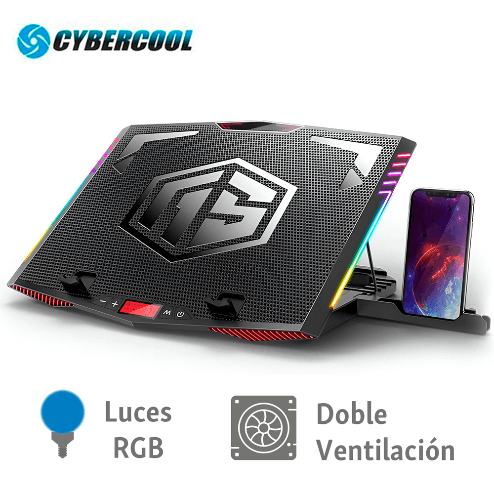 COOLER GAMER CYBERCOOL HA-K7 RGB DISPLAY (3 VENTILADORES)