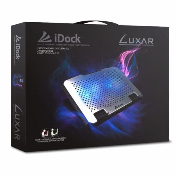 COOLER LUXAR 2 VENTILADORES AJUSTABLE / ALUMINIO