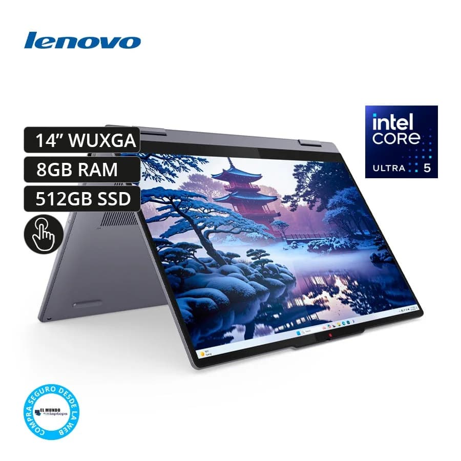 LAPTOP LENOVO IDEAPAD 5 2 IN 1 14IAL10 CORE ULTRA 5 225U, 8GB, 512GB 14 WUXGA TACTIL REF A