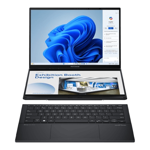 LAPTOP, ASUS ENG, ZENBOOK DUO UX8406CA, CORE ULTRA 9 285H, 32GB DDR5 DUAL 14, 2TB TOUCH W11 GRAY